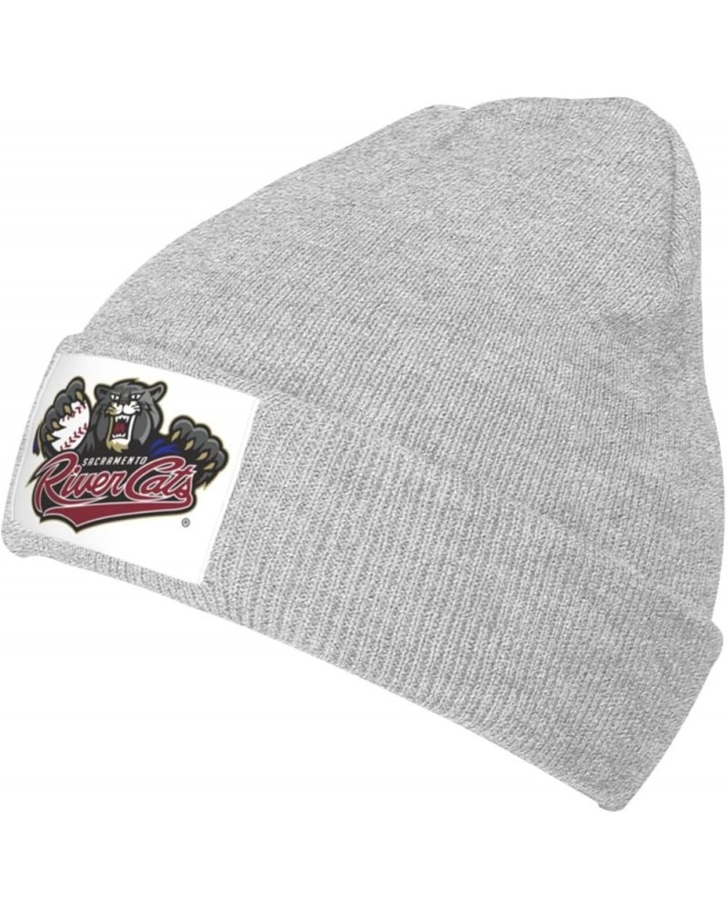 Sacramento River Cats Stretch Beanie Knit Hat for Men Women Winter Fall Spring Warm Cap Gray $12.47 Skullies & Beanies