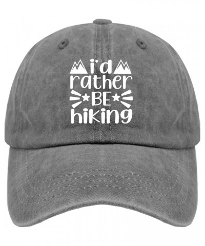 I'd Rather Be Hiking Sun Hat Gym Hat Pigment Black Womens Bucket Hat Gifts for Him Hiking Hat Pigment Gray $11.00 Bucket Hats