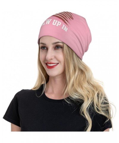 Beanie,I Miss The America I Grew Up in Beanie Hat Men Winter Hats Women Skull Cap Slouchy Hats Knit Hedging Hat Black Pink $1...