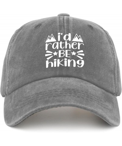 I'd Rather Be Hiking Sun Hat Gym Hat Pigment Black Womens Bucket Hat Gifts for Him Hiking Hat Pigment Gray $11.00 Bucket Hats