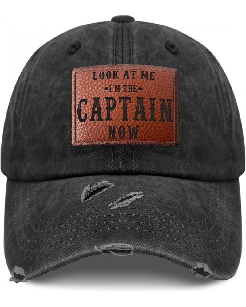 Look at me I'm The Captain Now Cowboy hat Trendy Running Hat Gifts for Women Who Like Engraved,Running Caps Allblack $16.81 C...