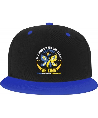 Down Syndrome Baseball Cap for Men Women Snapback Hat Adjustable Flat Bill Hats Blue $10.63 Baseball Caps