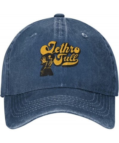 Jethro Music Tull Hat Cap Adult Casual Hat Casquette Classical Washable Denim Baseball Cap Truck Hat Black Navy Blue $10.51 B...