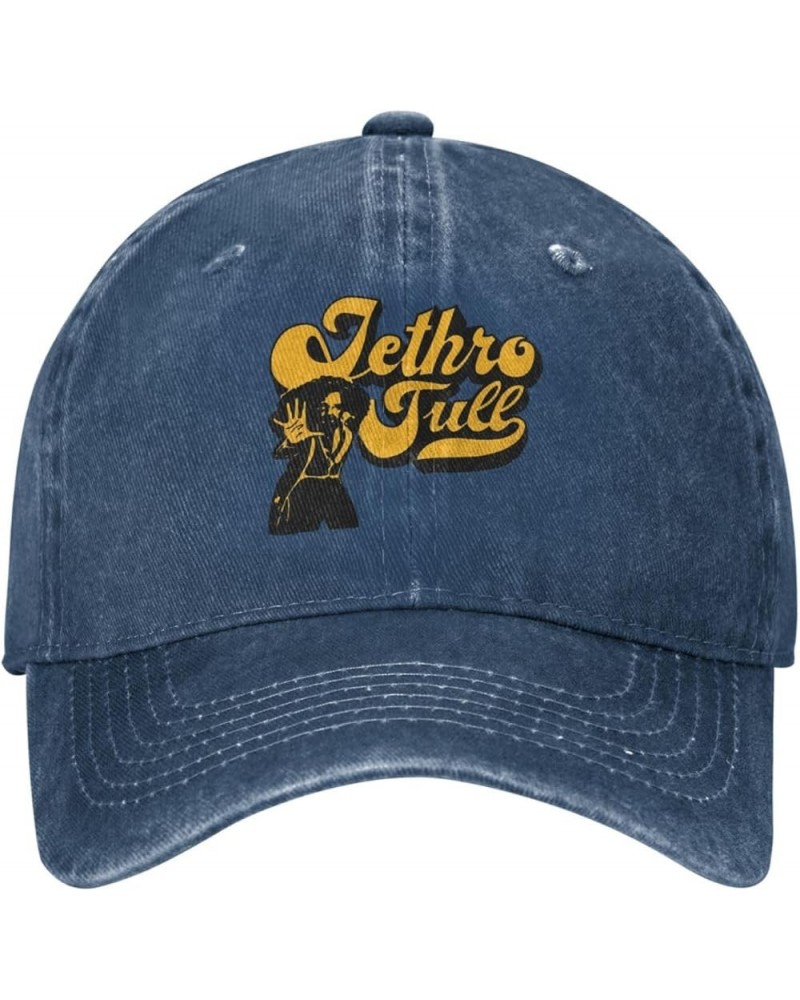 Jethro Music Tull Hat Cap Adult Casual Hat Casquette Classical Washable Denim Baseball Cap Truck Hat Black Navy Blue $10.51 B...