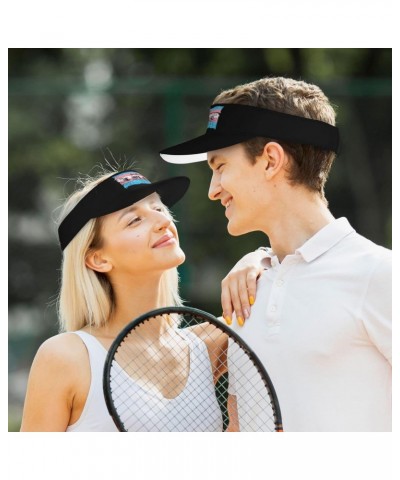 He Him Transgender Pride Flag Hat Sport Sun Visors Adjustable Sunscreen Visor Cap Baseball Cap for Women Men Black $9.46 Visors