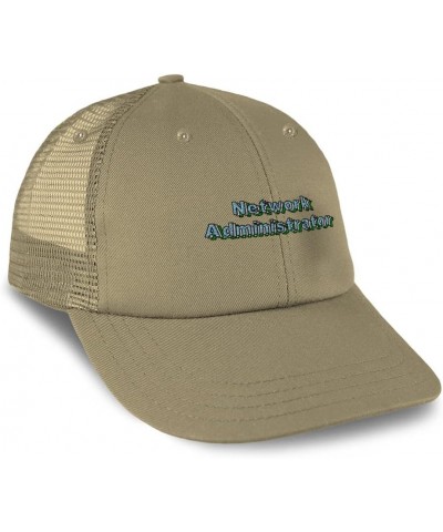 Custom Custom Trucker Hat Baseball Cap Network Administrator Computer Networking Dad Hats for Men & Women Khaki Design Only $...