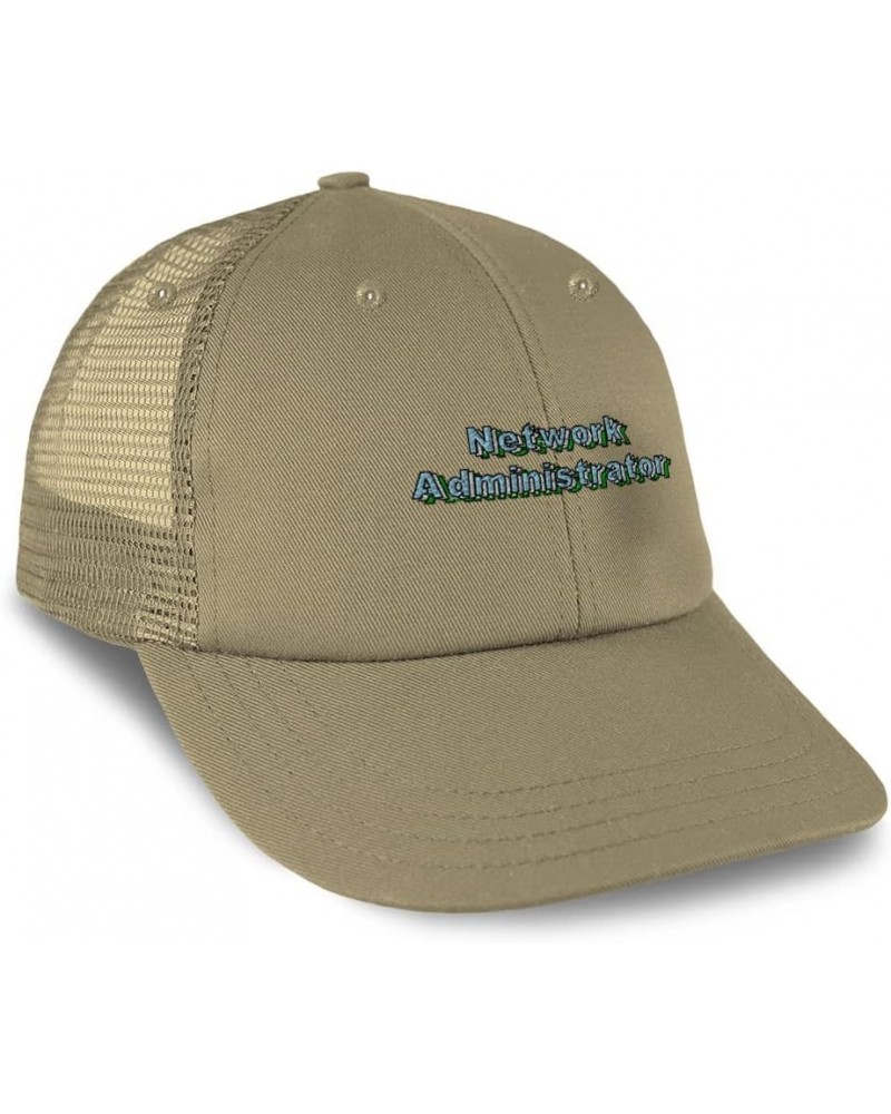 Custom Custom Trucker Hat Baseball Cap Network Administrator Computer Networking Dad Hats for Men & Women Khaki Design Only $...