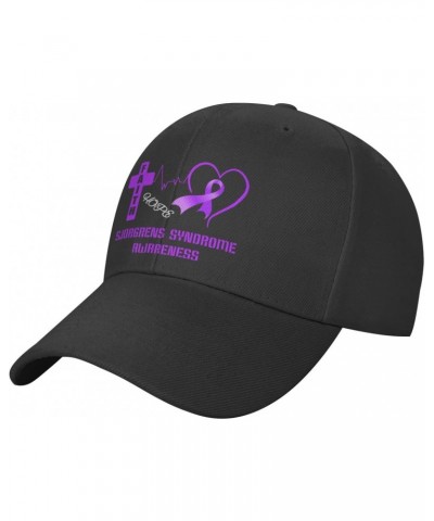 Sjorgrens Syndrome Awareness Plain Baseball Caps Adjustable Washed Twill Low Profile Dad Hats for Men Women Black $10.63 Base...