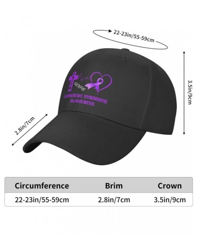 Sjorgrens Syndrome Awareness Plain Baseball Caps Adjustable Washed Twill Low Profile Dad Hats for Men Women Black $10.63 Base...