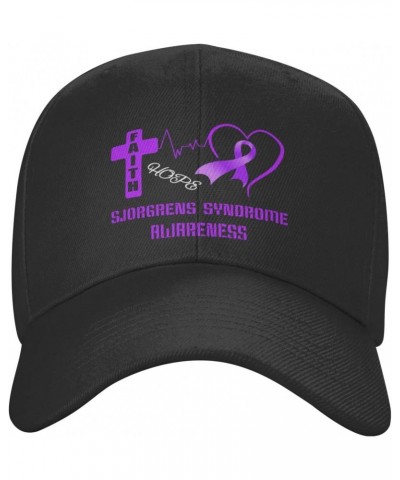 Sjorgrens Syndrome Awareness Plain Baseball Caps Adjustable Washed Twill Low Profile Dad Hats for Men Women Black $10.63 Base...