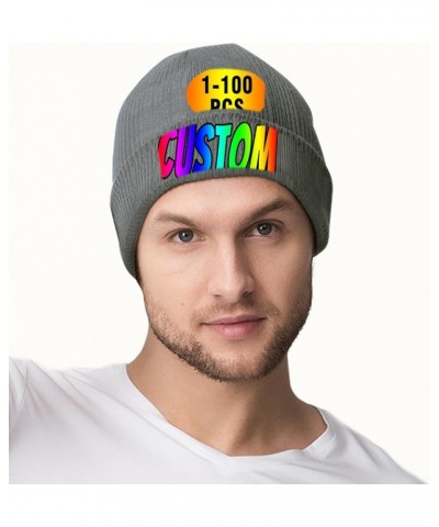 Custom Beanie Hats Personalized Beanies Warm Winter Hat Custom Knitted Hat for Men Women Add Your Text Photo Customized Hat D...