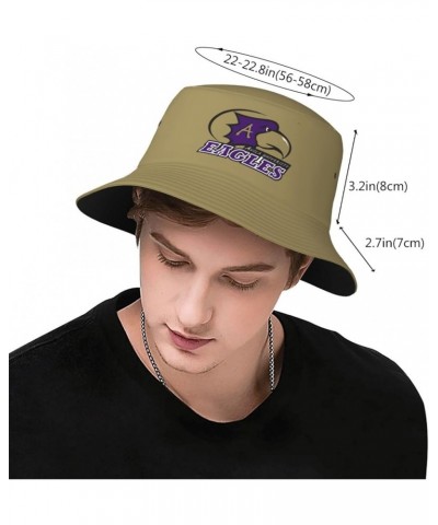 Avila University Logo Bucket Hats Fashion Sun Cap Packable Outdoor Fisherman Hat Black $12.74 Bucket Hats