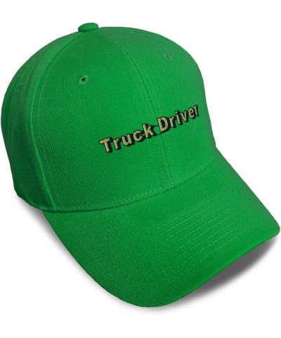 Baseball Cap Truck Driver Bumper Acrylic Diesel Dad Hats for Men and Women Kelly Green Design Only $11.72 Baseball Caps