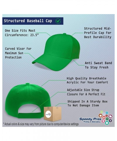 Baseball Cap Truck Driver Bumper Acrylic Diesel Dad Hats for Men and Women Kelly Green Design Only $11.72 Baseball Caps