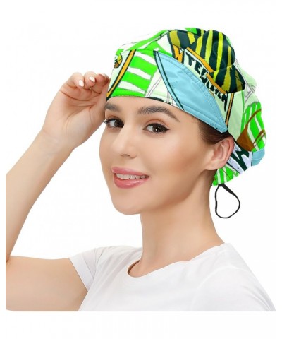 Adjustable Working Caps, Elastic Bandage Tie Back Hats, Cover Hair Bouffant Hats with Sweatband 77 Bottles $11.19 Balaclavas