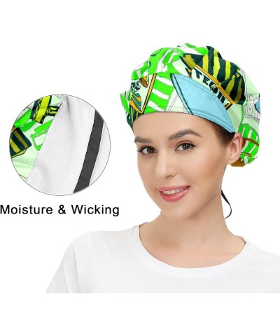 Adjustable Working Caps, Elastic Bandage Tie Back Hats, Cover Hair Bouffant Hats with Sweatband 77 Bottles $11.19 Balaclavas