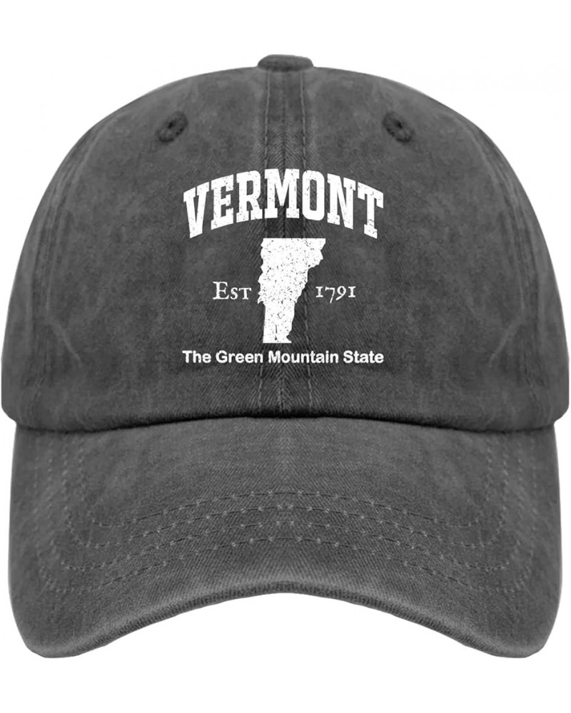 Vermont The Green Mountain State Baseball Cap Happy Dad Hat Pigment Black Dad Hat Gifts for Dad Baseball Pigment Black $11.18...