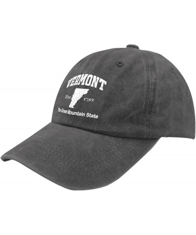 Vermont The Green Mountain State Baseball Cap Happy Dad Hat Pigment Black Dad Hat Gifts for Dad Baseball Pigment Black $11.18...