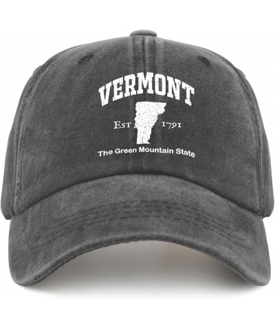 Vermont The Green Mountain State Baseball Cap Happy Dad Hat Pigment Black Dad Hat Gifts for Dad Baseball Pigment Black $11.18...