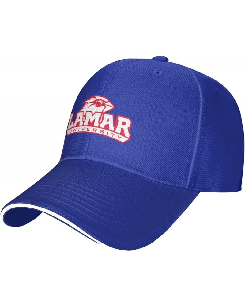 Lamar University Unisex Classic Hat Adjustable Fashion Casquette for Men Women Blue $11.19 Baseball Caps