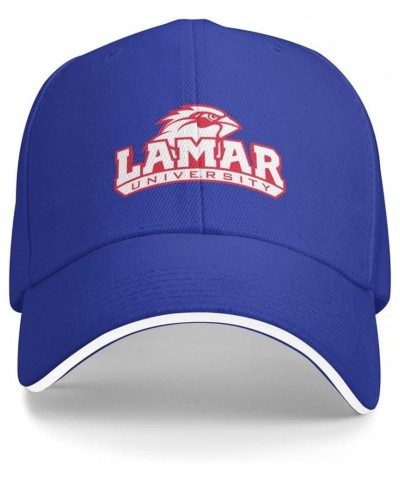 Lamar University Unisex Classic Hat Adjustable Fashion Casquette for Men Women Blue $11.19 Baseball Caps