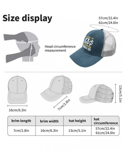 Mens Trucker Hats Black Snapback Hats for Men Trucker Hat Funny Trendy Vintage Sports Hat Skyblue $13.12 Baseball Caps