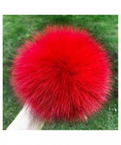 5.91 inch Artificial Fur Pompom, Faux Raccoon Fur Pompoms with Button for Beanies DIY Fur Accessories 06 $11.26 Skullies & Be...