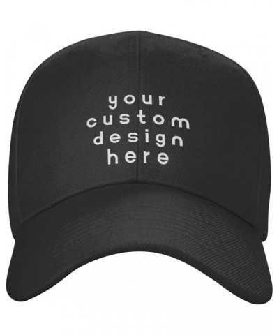 Custom Hat Add Your Logo Text Photo Baseball Hats Black $7.77 Baseball Caps