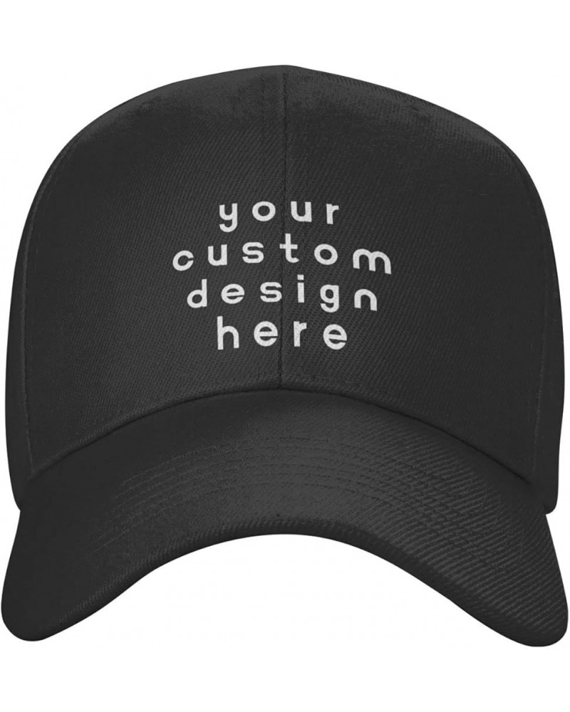 Custom Hat Add Your Logo Text Photo Baseball Hats Black $7.77 Baseball Caps