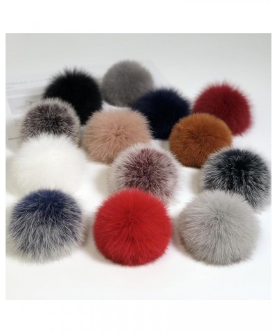 5.91 inch Artificial Fur Pompom, Faux Raccoon Fur Pompoms with Button for Beanies DIY Fur Accessories 06 $11.26 Skullies & Be...