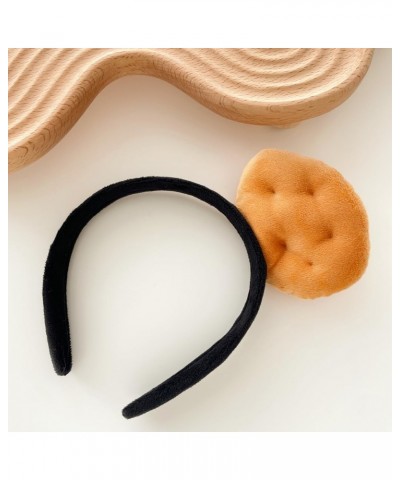 Little Potato Hairband Women Men Creative Cute Vegetable Potato Headband Funny Adult Headwear, Brown Black $10.19 Headbands