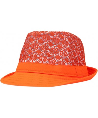 Summer Men Women Breathable Cuban Sun Beach Hat Hollow Packable Baseball Caps Rhinestone Orange $8.47 Sun Hats