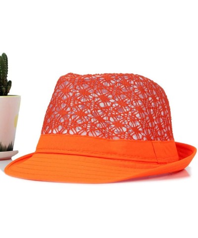 Summer Men Women Breathable Cuban Sun Beach Hat Hollow Packable Baseball Caps Rhinestone Orange $8.47 Sun Hats