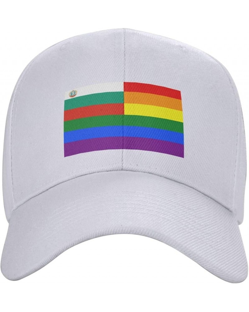 Bulgaria Rainbow Flag Baseball Cap for Men Women Hat Adjustable Truck Driver Baseball Caps Dad Hats White $9.84 Baseball Caps