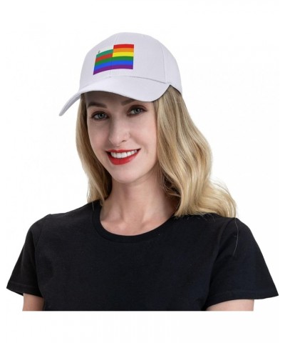 Bulgaria Rainbow Flag Baseball Cap for Men Women Hat Adjustable Truck Driver Baseball Caps Dad Hats White $9.84 Baseball Caps