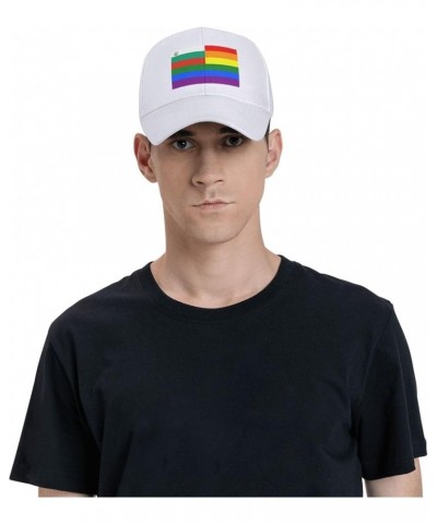 Bulgaria Rainbow Flag Baseball Cap for Men Women Hat Adjustable Truck Driver Baseball Caps Dad Hats White $9.84 Baseball Caps