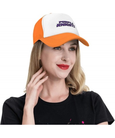 University of Bridgeport Logo Trucker Hats for Both Men and Women - Mesh Baseball Snapback Hats Orange $9.67 Baseball Caps