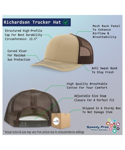 Custom Richardson Trucker Hat I (Love) Gardening Red Heart Hobbies Lovers Khaki Coffee Personalized Text Here $14.79 Baseball...