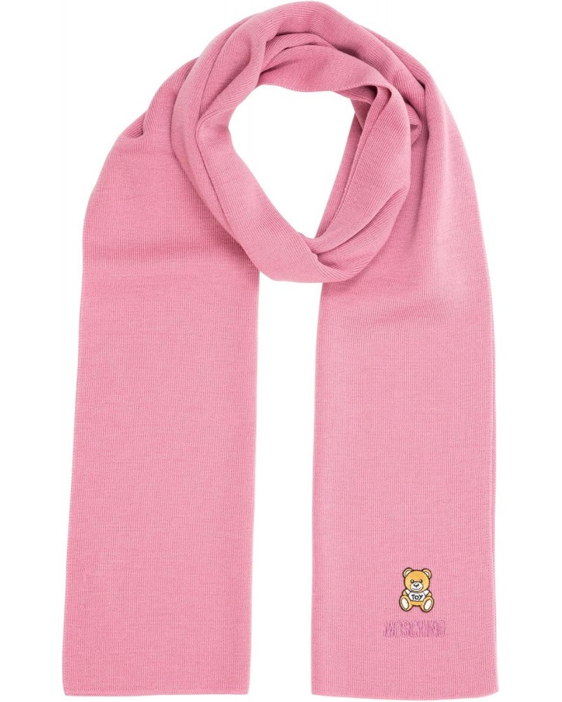 women Teddy wool scarf pink $44.80 Scarves