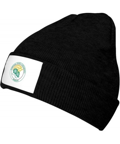 Norfolk A State University Logo Classic Warm Winter Knit Cap Fleece Lined Beanie Hat Black $11.45 Skullies & Beanies