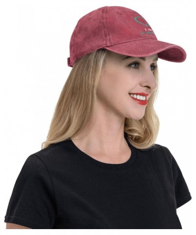 Cervical Cancer Warrior Awareness Dad Hat for Men Women Adjustable Washed Distressed Denim Hat Black Red $11.60 Baseball Caps