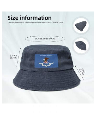 Flag of The United States Department of Justice Bucket Hat for Women Men Summer Travel Sun Hat Outdoor Cap Funny Bucket Hats ...