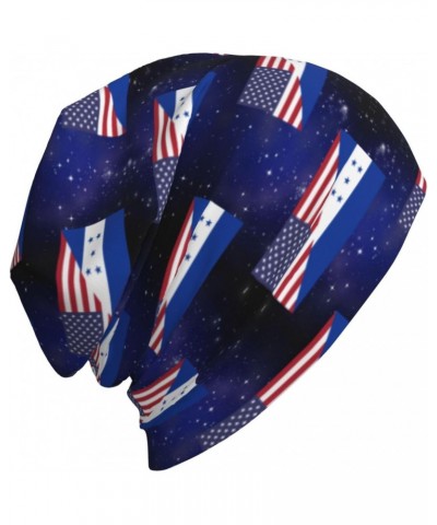 America Honduras Friendship Flag Comfort Elegance Knitted Hat Black Daily for Men Women $13.42 Skullies & Beanies