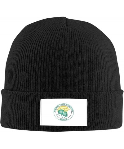 Norfolk A State University Logo Classic Warm Winter Knit Cap Fleece Lined Beanie Hat Black $11.45 Skullies & Beanies