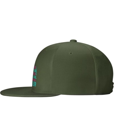 Adjustable I m an Ice Hockey Girl Snapback Hat for Men Women Baseball Cap Dad Hats Moss Green $12.18 Baseball Caps