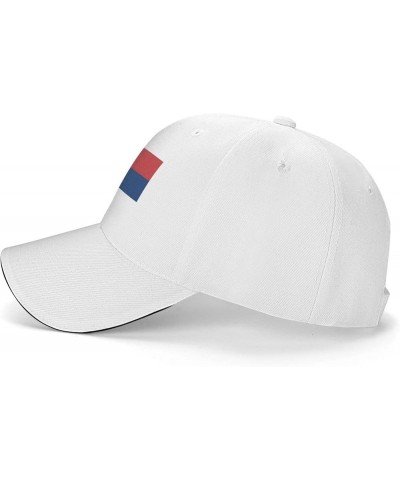 Serbian Flag Unisex Baseball Cap Fits Men Women Adjustable Dad Hat Sandwich Bill Cap White $9.01 Baseball Caps