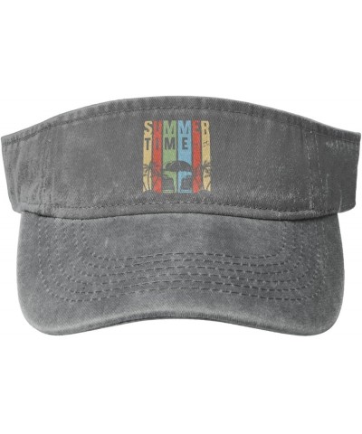 Summer Time Sun Hat Sun Visor Hats for Women Men Baseball Cap Golf Hats Gray $9.47 Visors