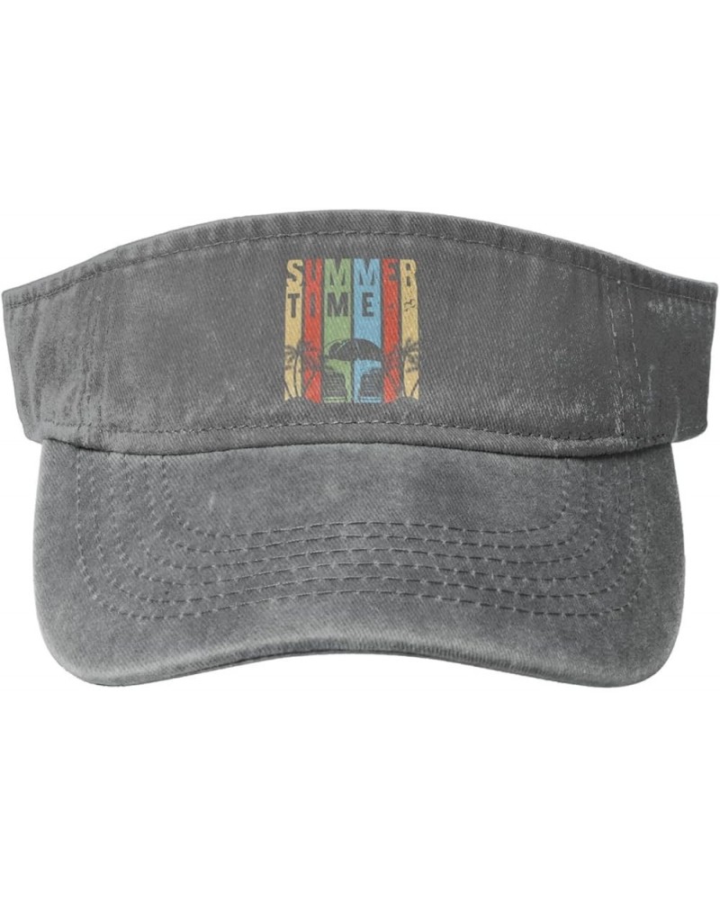 Summer Time Sun Hat Sun Visor Hats for Women Men Baseball Cap Golf Hats Gray $9.47 Visors