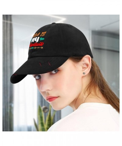 Pizza is My Valentine Cap Women Hats AllBlack Men's Hats Gifts for Grandma Golf Caps Allblack $13.56 Sun Hats