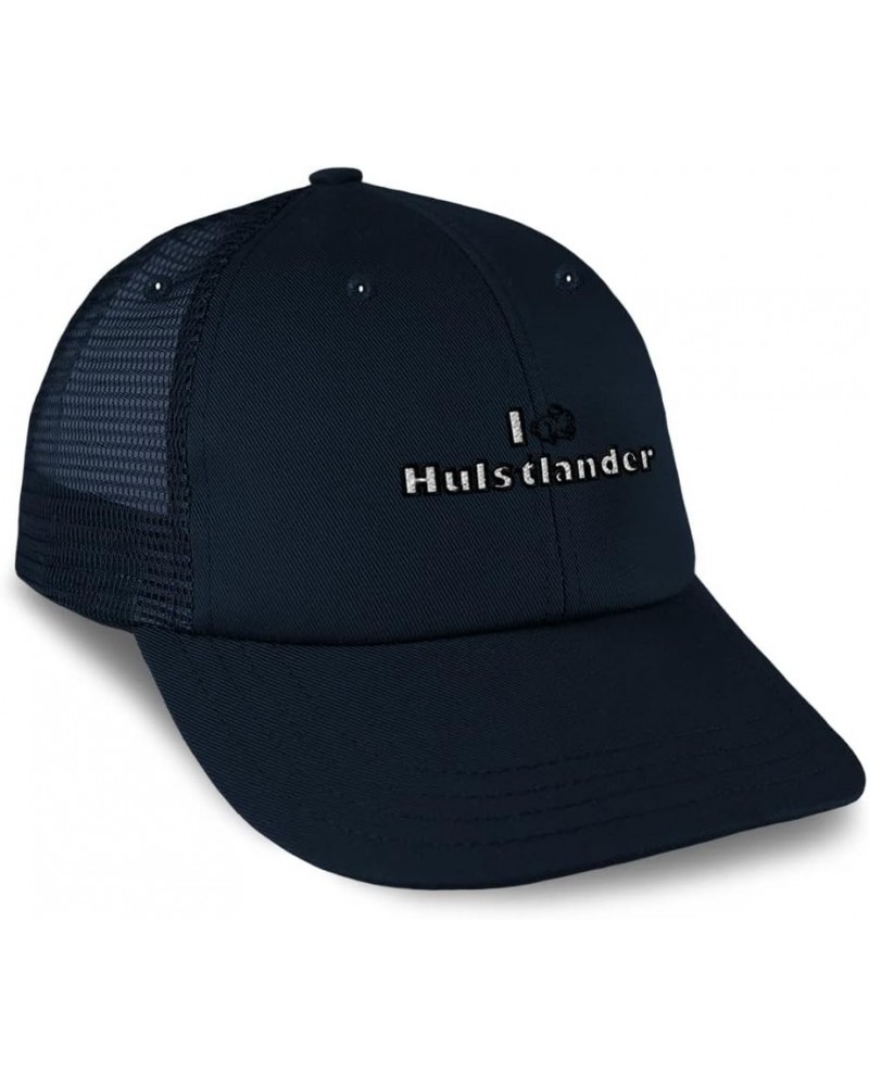 Custom Trucker Hat Baseball Cap I Rabbit Hulstlander Bunny Cotton Animal Dad Hats for Men & Women Navy Design Only $15.94 Bas...